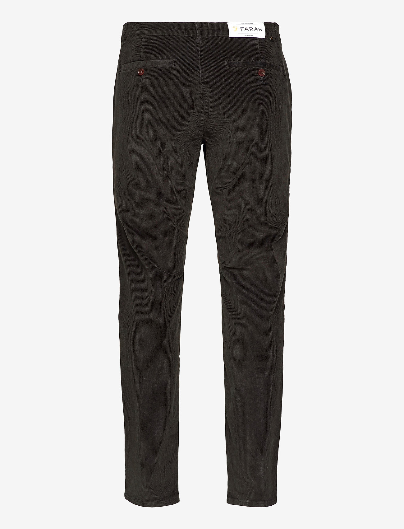Farah - ELM STRETCH CORD SLIM FIT CHINO - black - 1