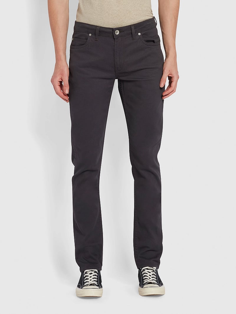 Farah - DRAKE TWILL - slim fit jeans - charcoal - 0