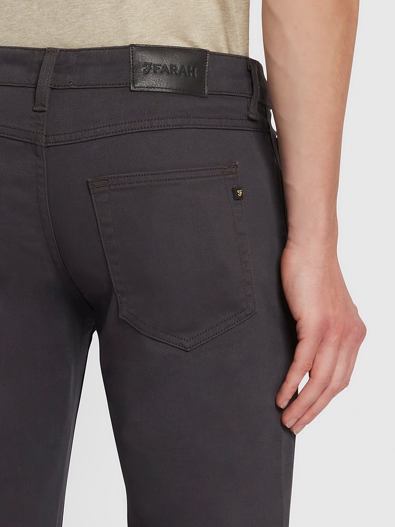Farah - DRAKE TWILL - slim fit jeans - charcoal - 5