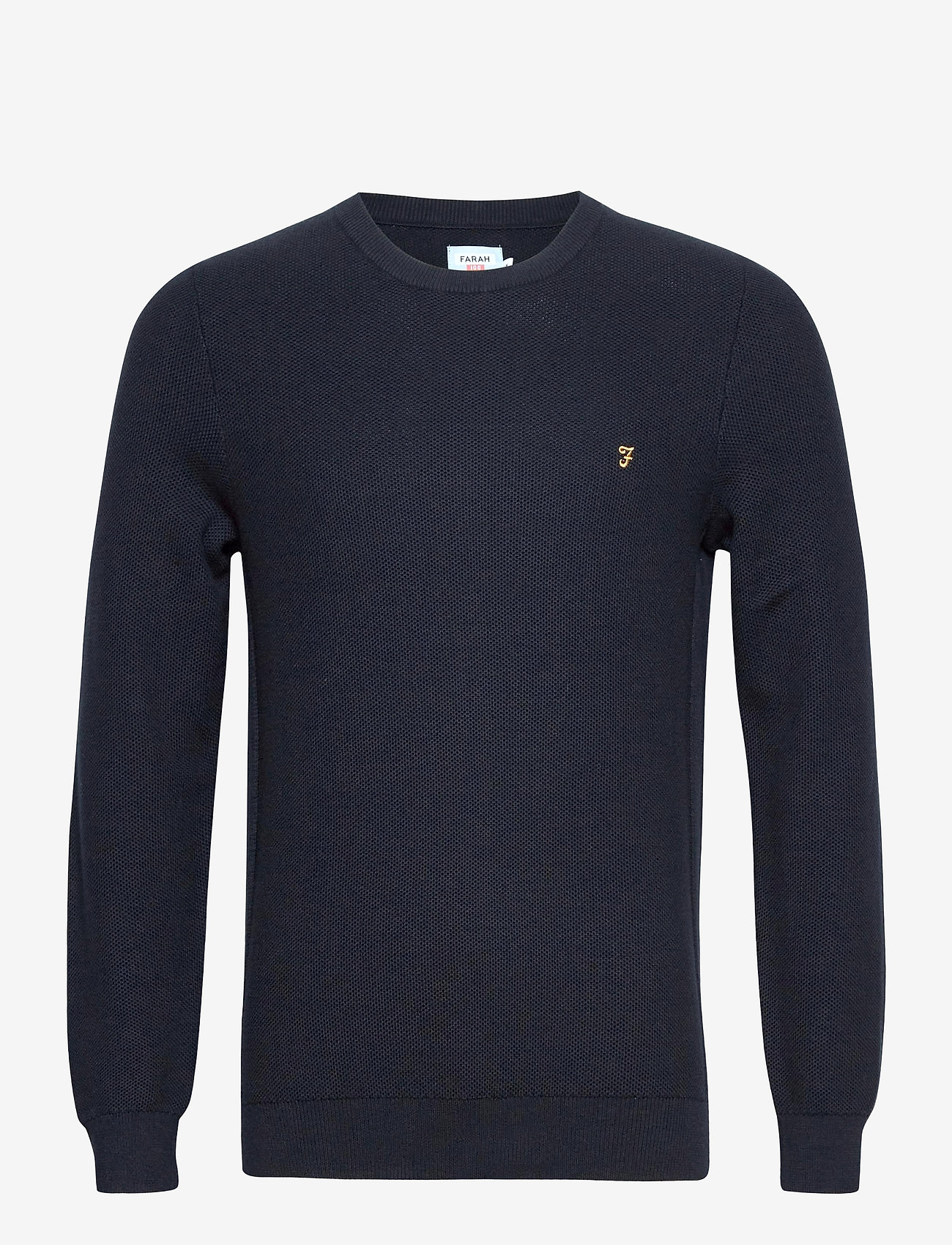 Farah - LYNVAL CREW NECK JUMPER - true navy - 0