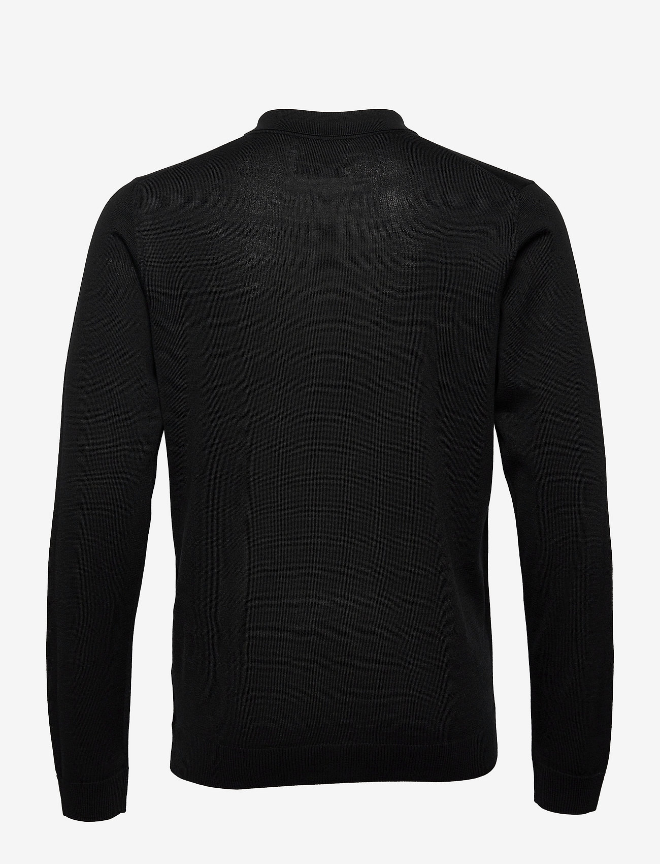 Farah - GLENARM 100% MERINO WOOL POLO STYLE JUMPER - black - 1