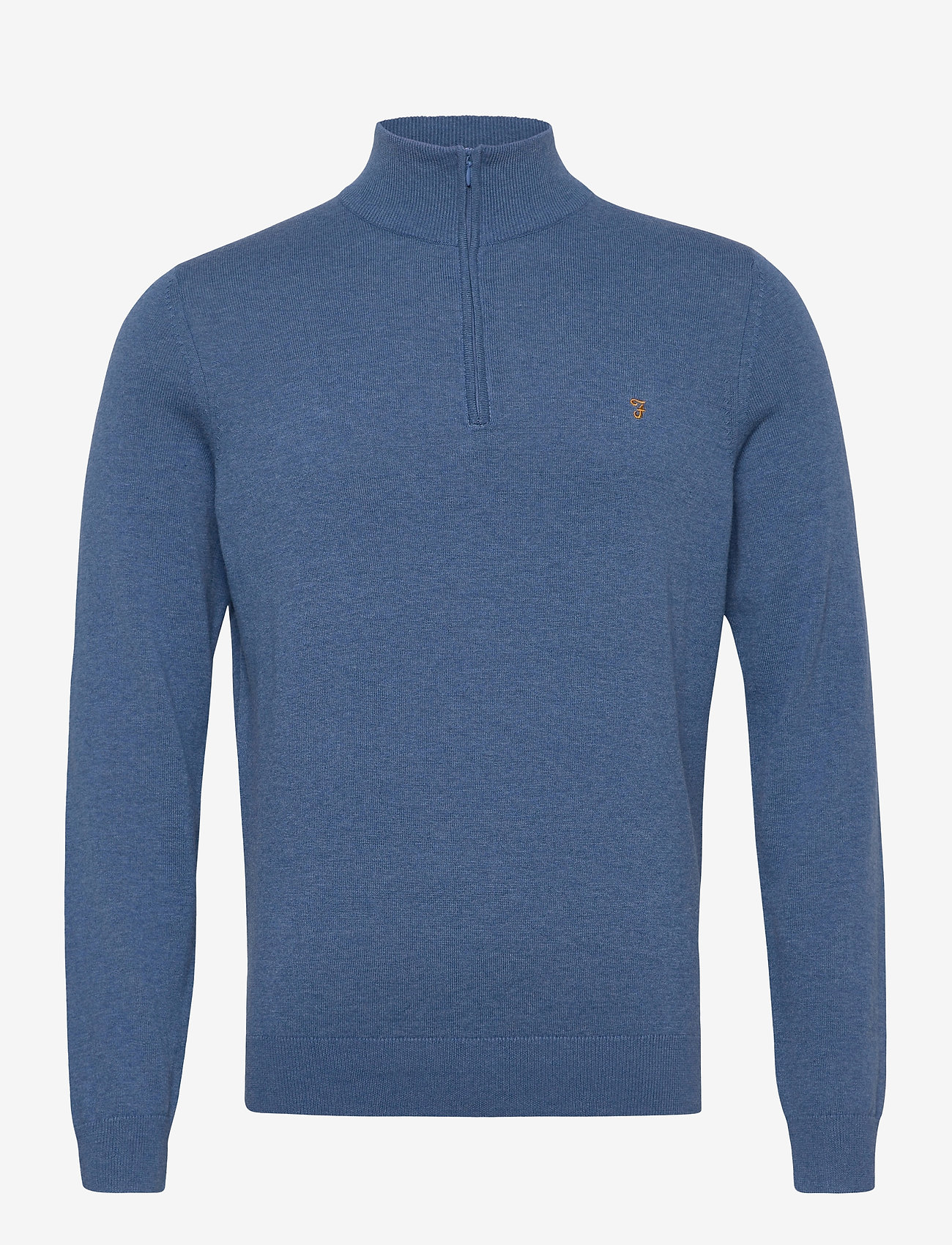 Farah - REDCHURCH QUARTER ZIP JUMPER - dusky blue - 0