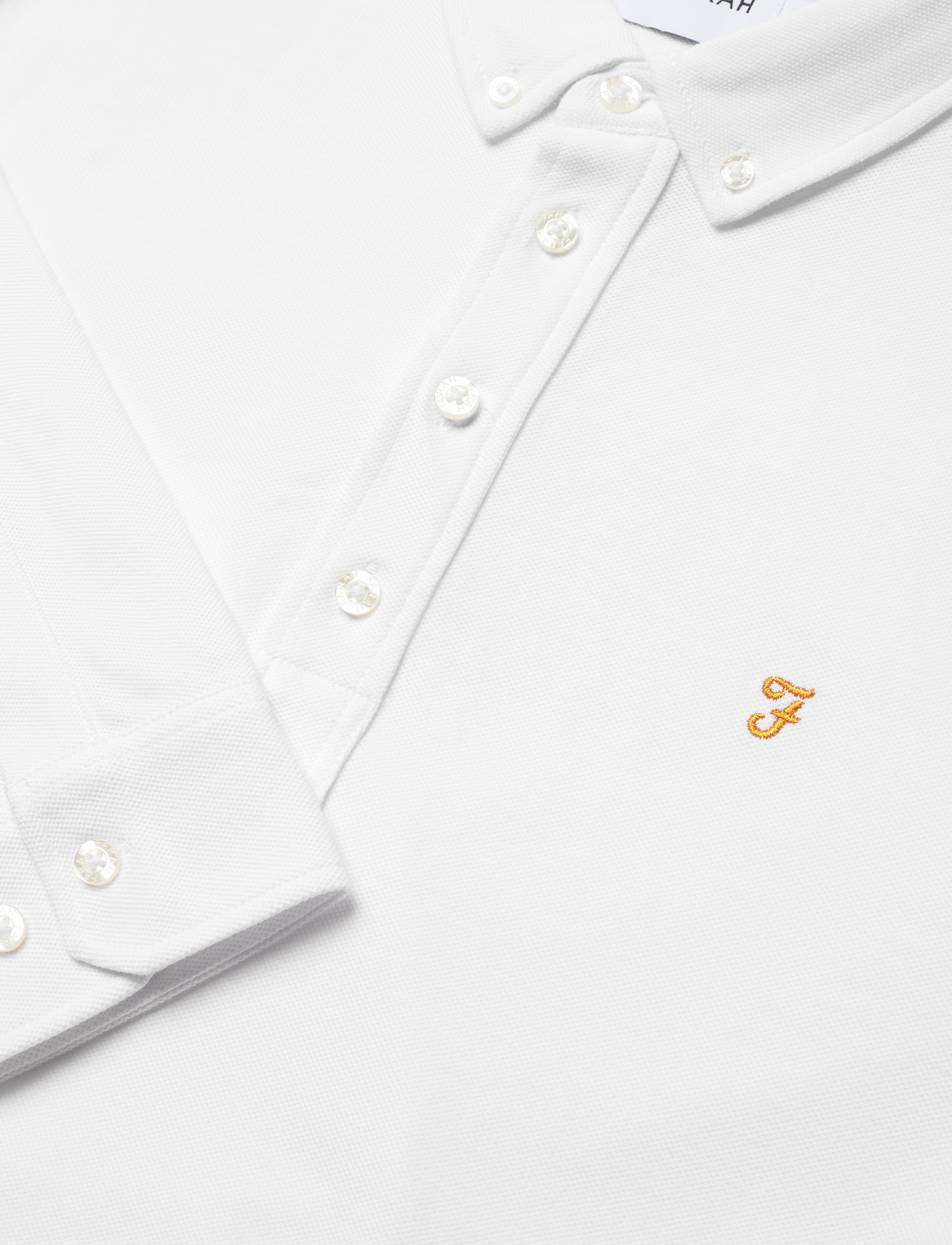 Farah - RICKY LONG SLEEVED POLO SHIRT - white - 2