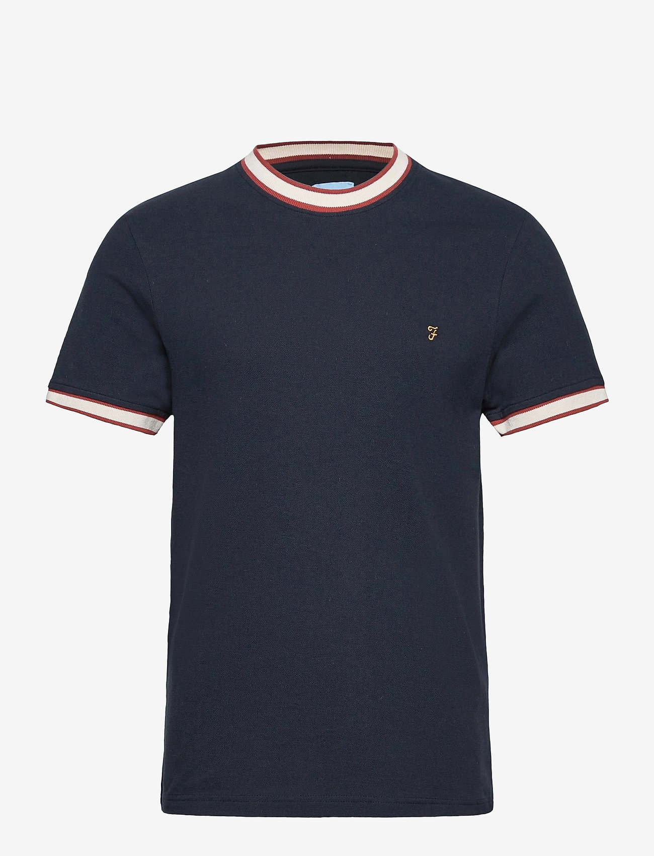 Farah - BIRMINGHAM PIQUE T-SHIRT - true navy - 0