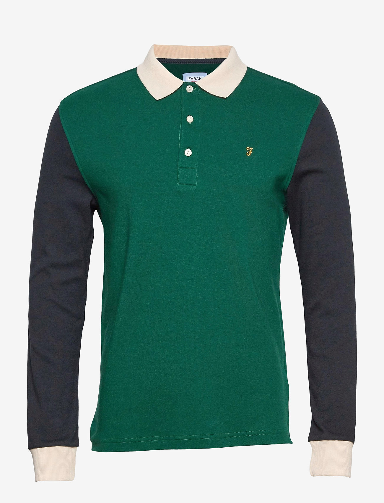 Farah - HEARSALL LONG SLEEVED POLO SHIRT - emerald green - 0