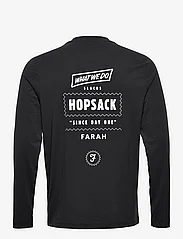 Farah - NEWLAND LS GRAPHIC TEE - langærmede t-shirts - black - 1