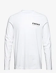 Farah - NEWLAND LS GRAPHIC TEE - langermede t-skjorter - white - 0