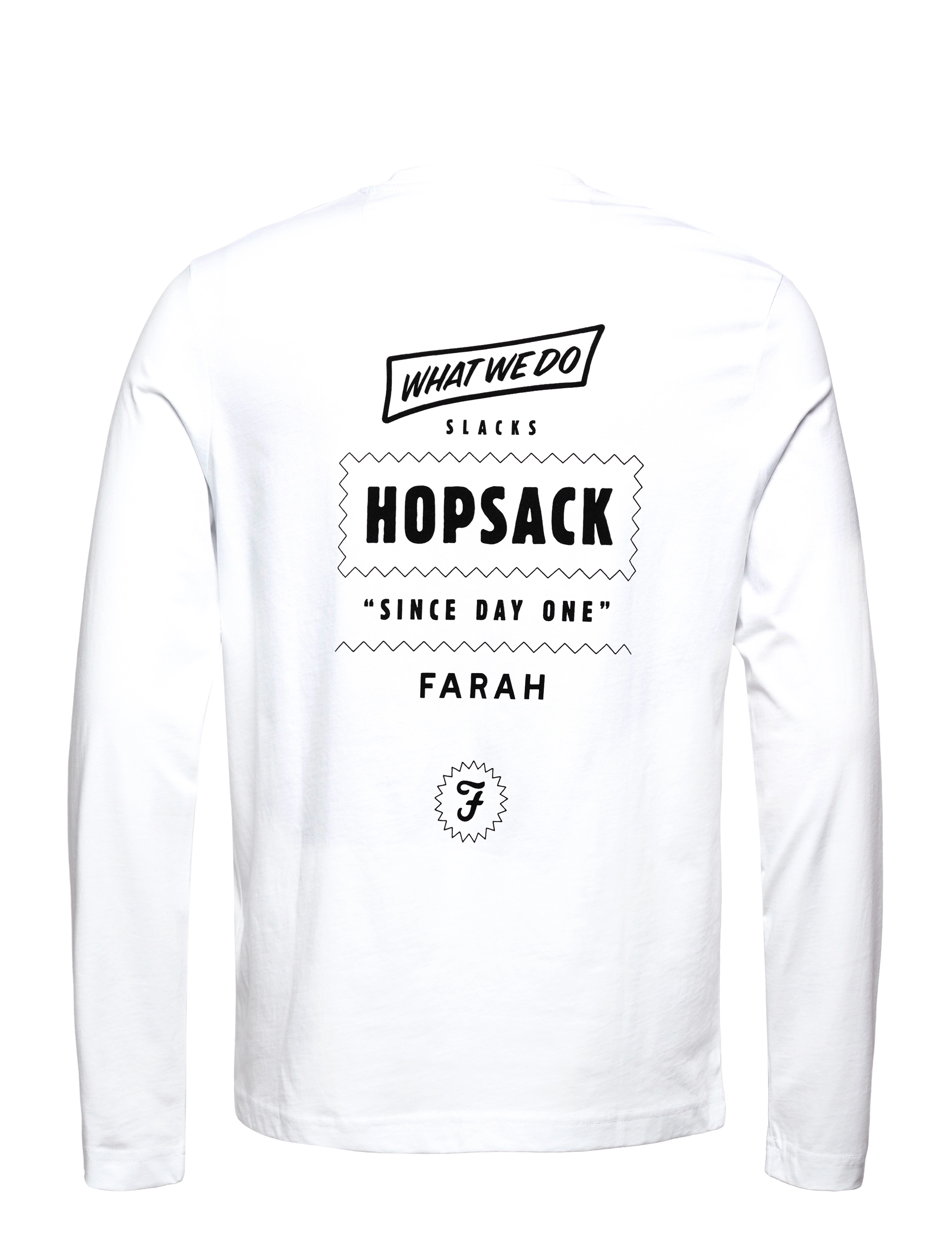 Farah - NEWLAND LS GRAPHIC TEE - white - 1