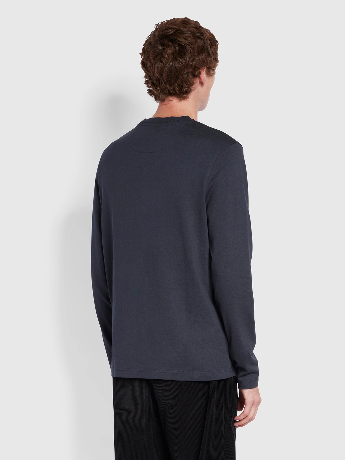 Farah - WEYMOUTH LS PKT TEE - true navy - 3