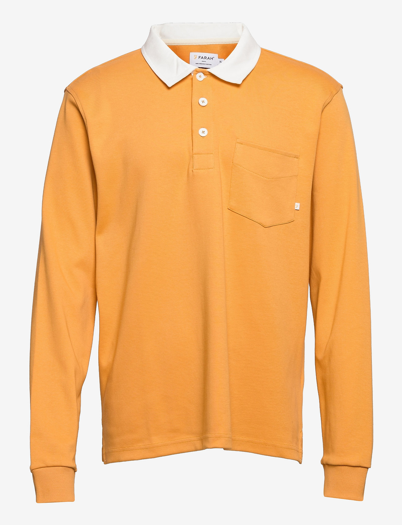 Farah - HOLSTROM RUGBY SHIRT - honey mustard - 0