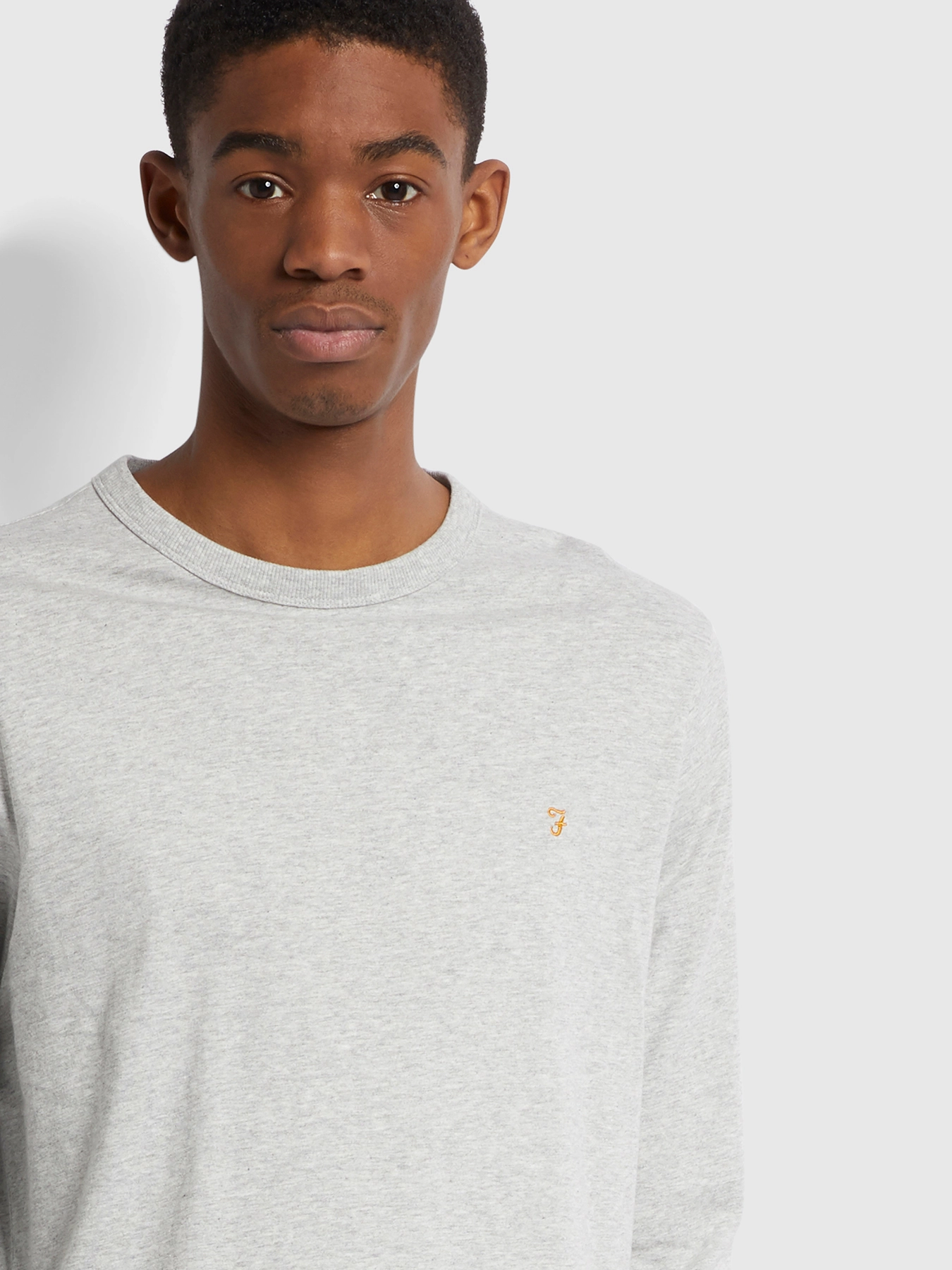 Farah - WORTHINGTON LS TEE - grey marl - 4
