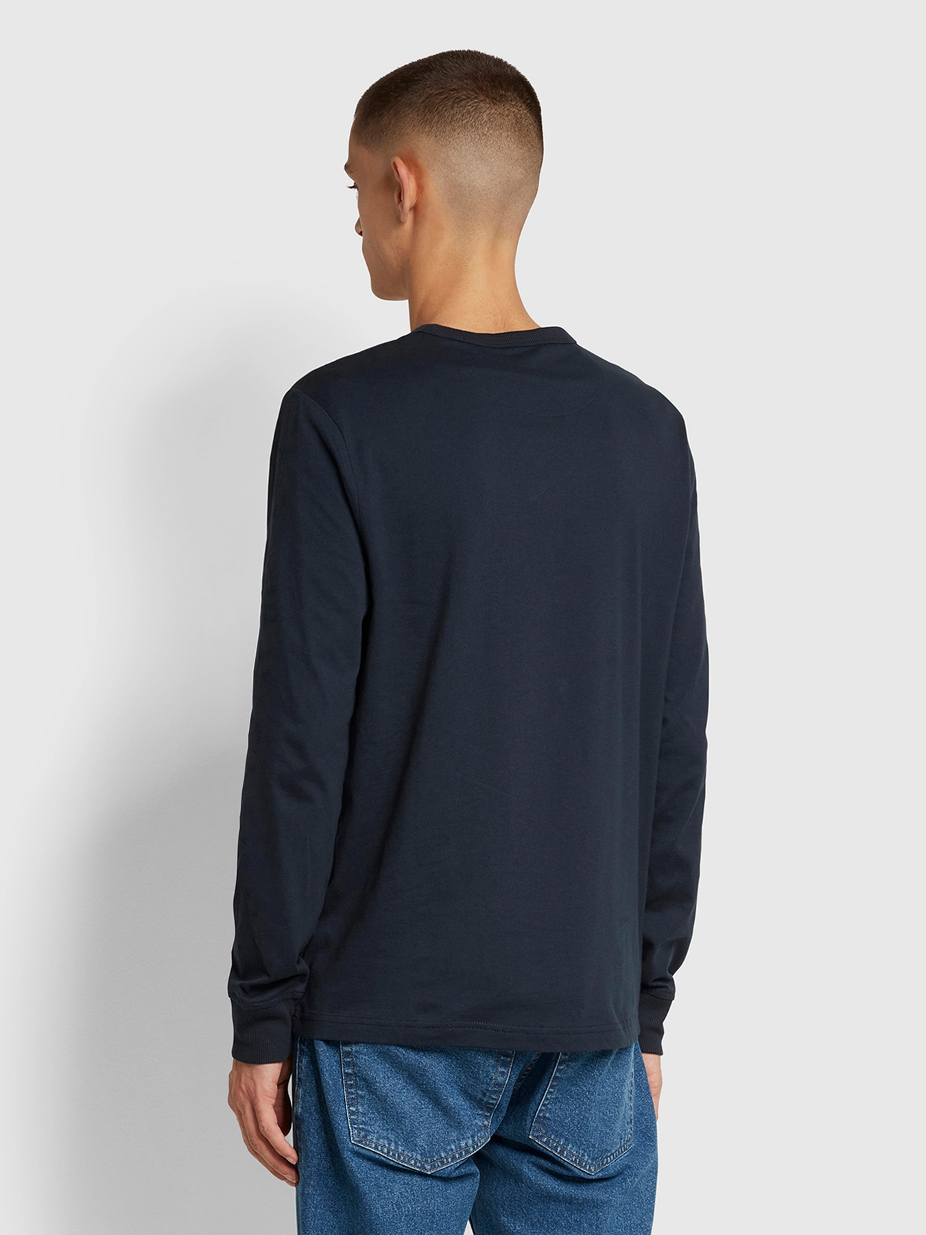 Farah - WORTHINGTON LS TEE - true navy - 3
