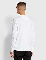 Farah - WORTHINGTON LS TEE - langærmede t-shirts - white - 3