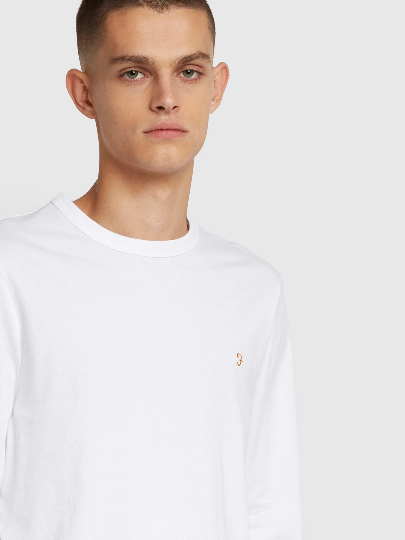 Farah - WORTHINGTON LS TEE - white - 4