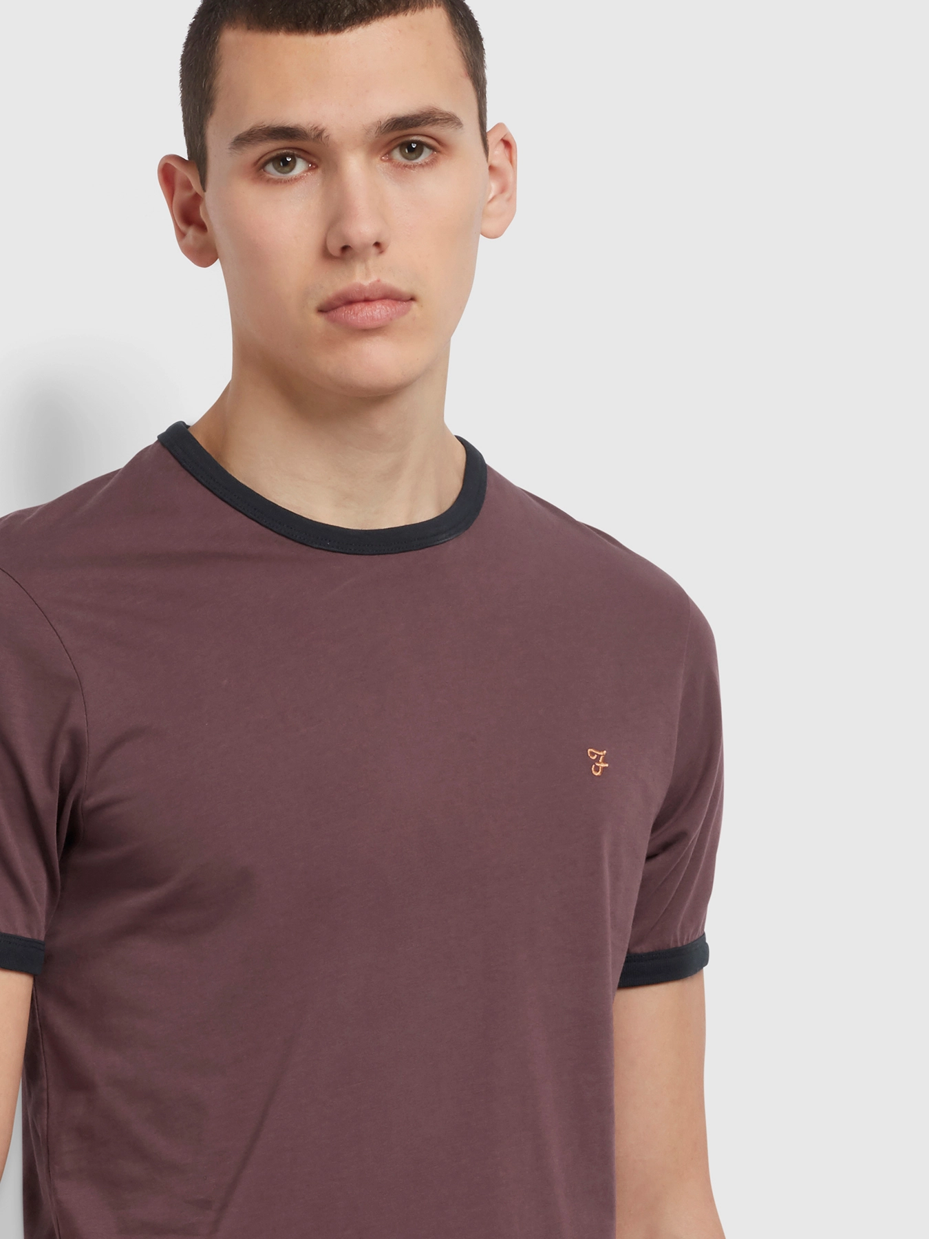 Farah - GROVES RINGER SHORT SLEEVED T-SHIRT - farah red - 4
