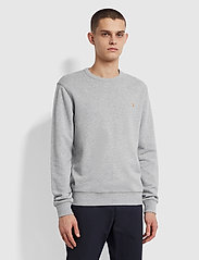 Farah - TIM CREW - sweatshirts - light grey marl - 2
