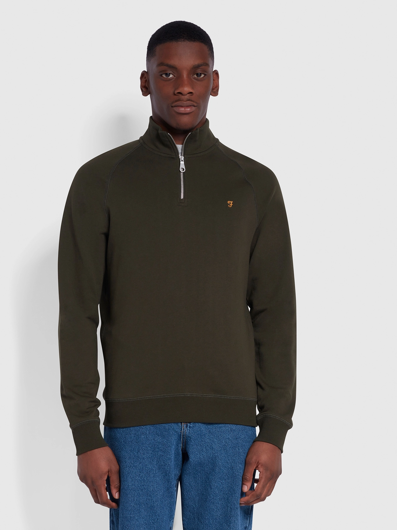 Farah - JIM 1/4 ZIP - evergreen - 2