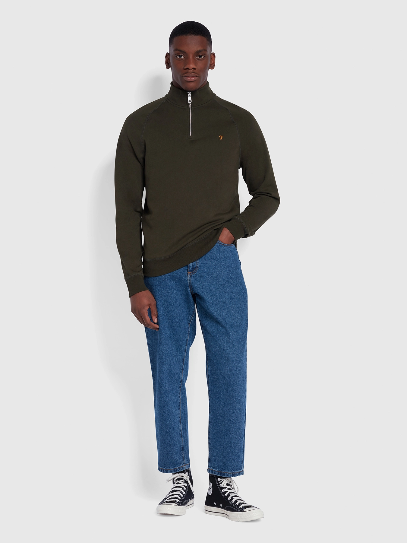 Farah - JIM 1/4 ZIP - evergreen - 4