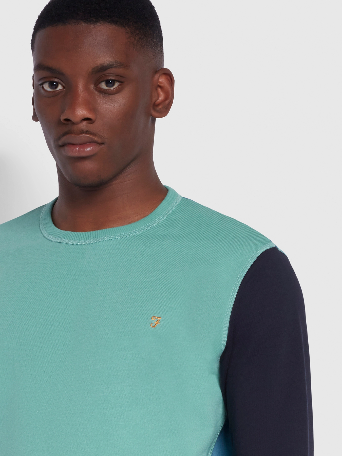 Farah - MOUNTFIELD LS CREW - jade green - 5