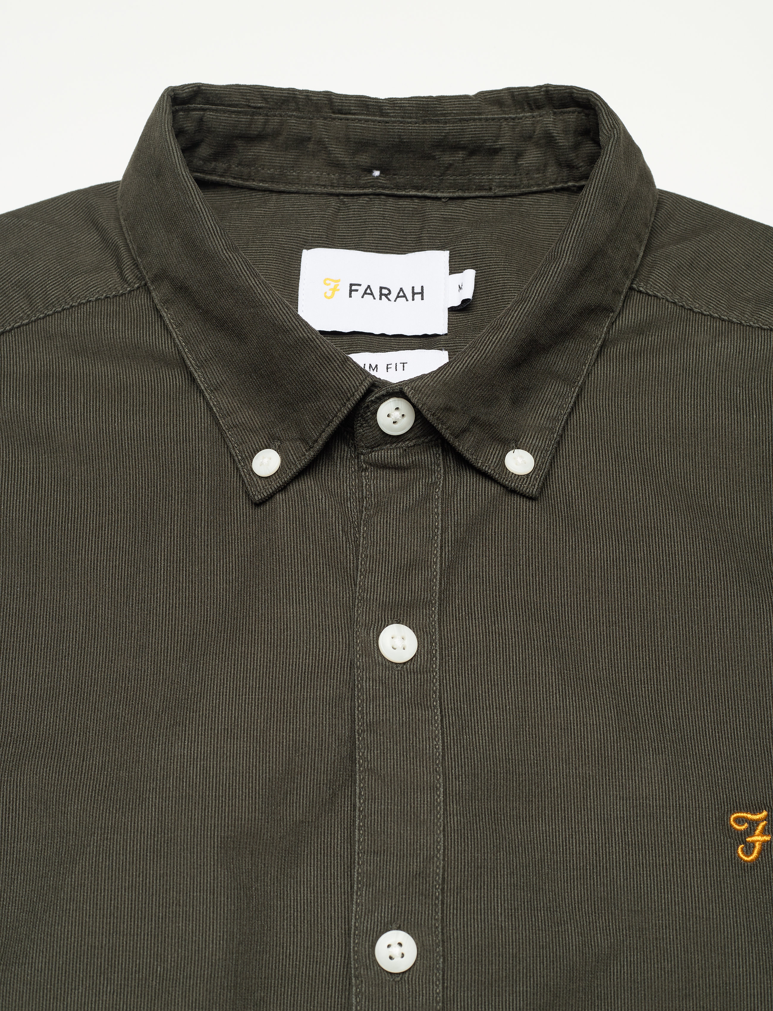 Farah - FONTELLA CORDUROY SLIM FIT SHIRT - evergreen - 2