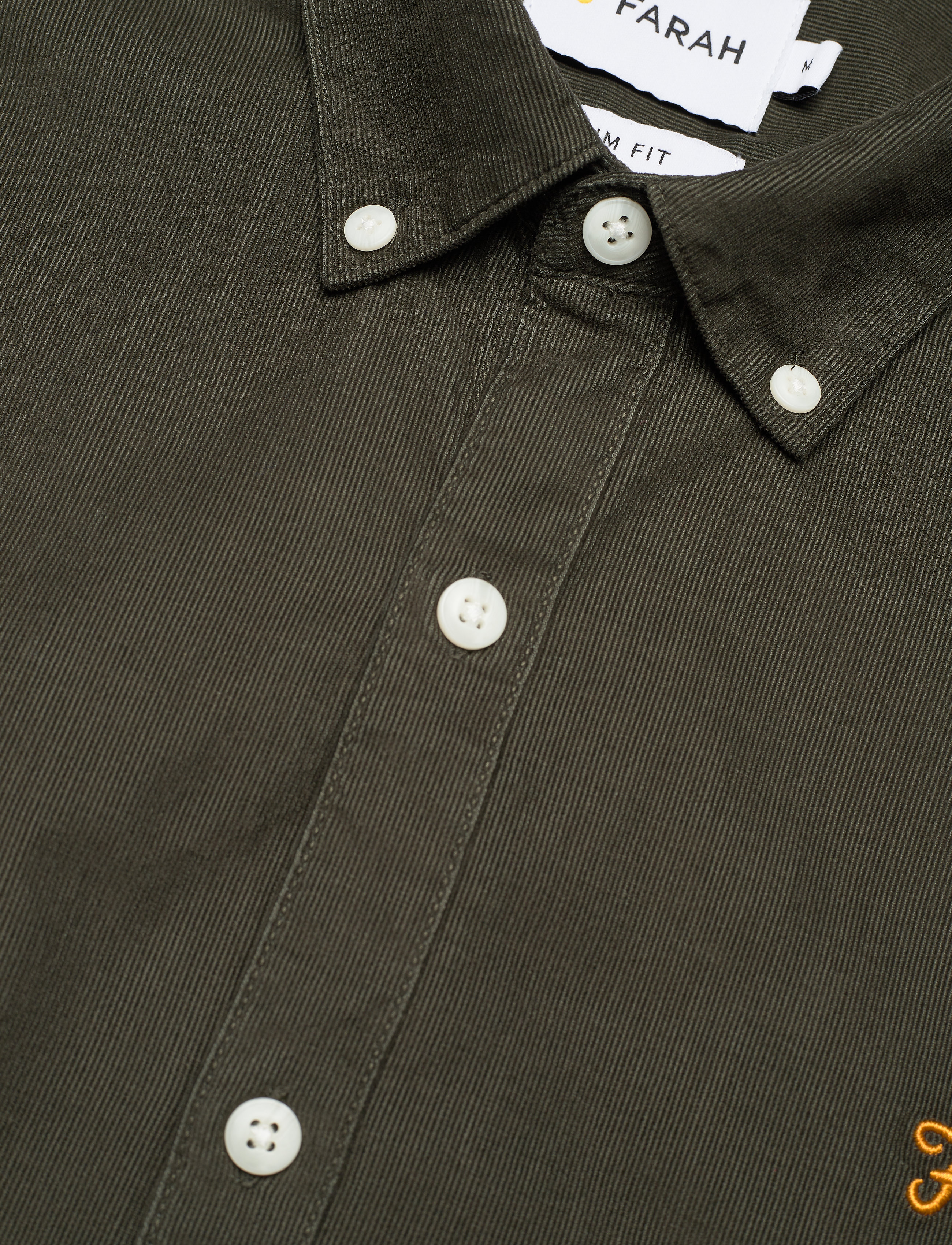 Farah - FONTELLA CORDUROY SLIM FIT SHIRT - evergreen - 3