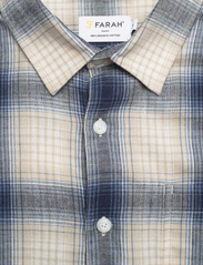 Farah - GREGORY LS CHECK - checkered shirts - cream - 2