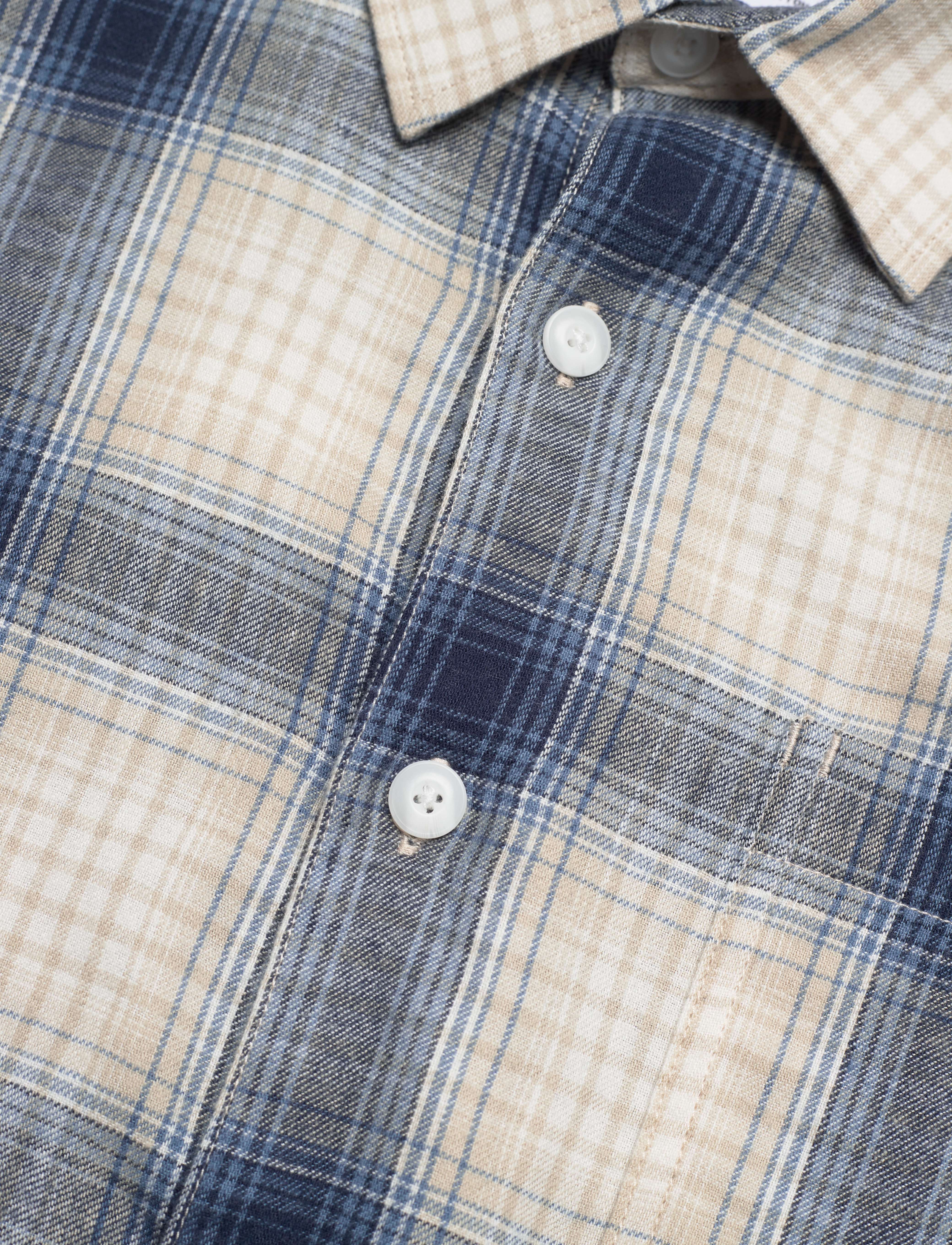 Farah - GREGORY LS CHECK - cream - 3