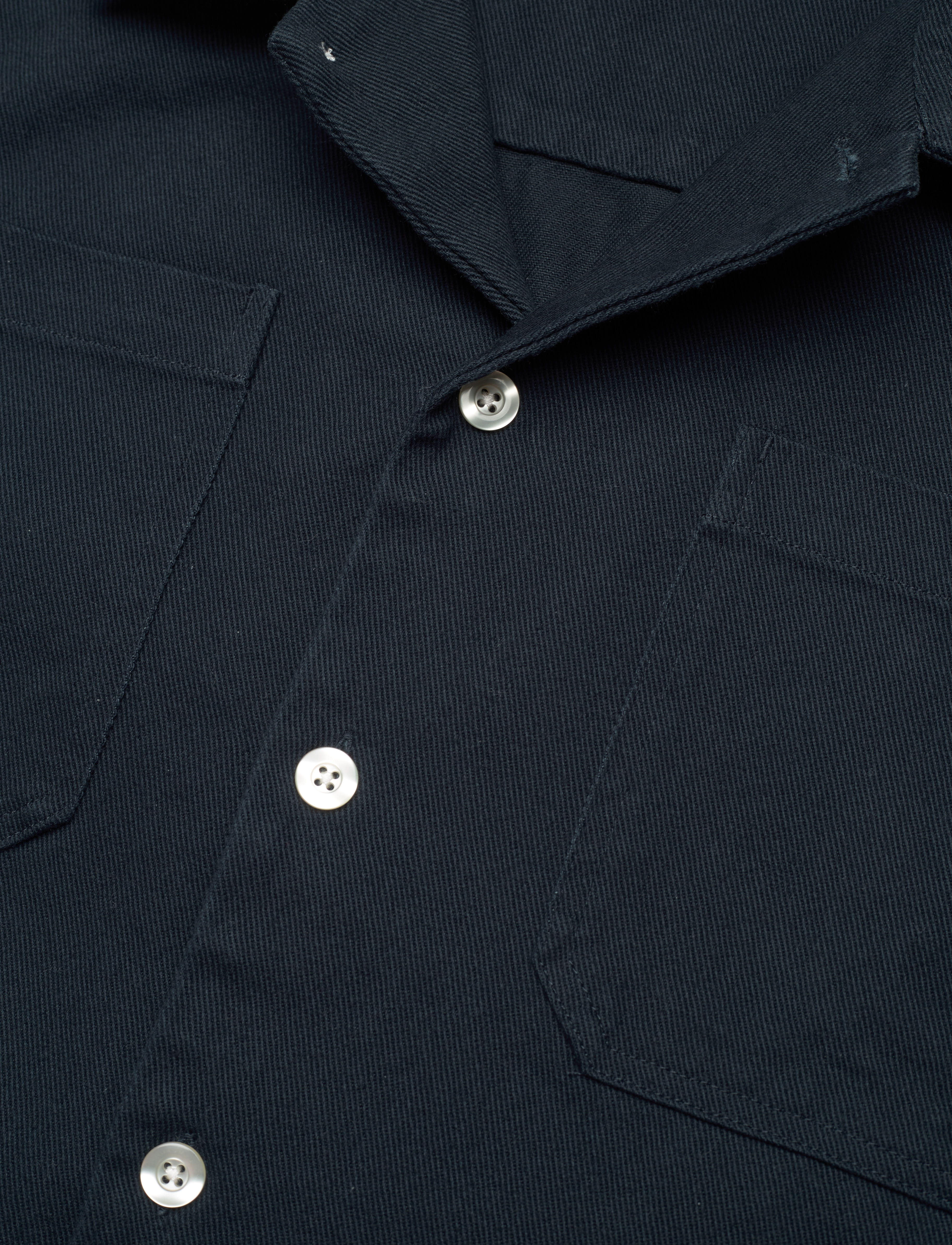Farah - ISAACS LS TWILL - true navy - 3