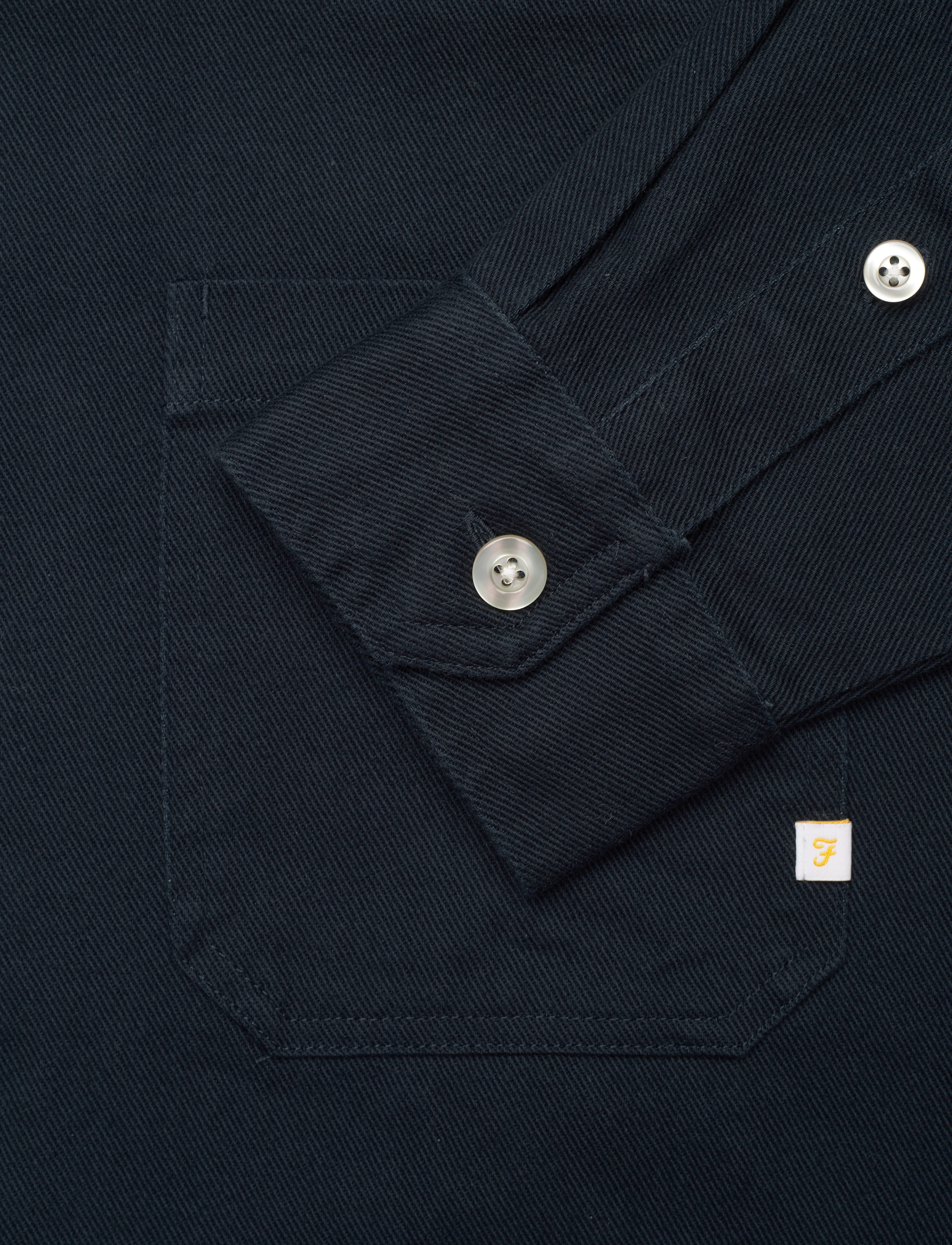 Farah - ISAACS LS TWILL - true navy - 4