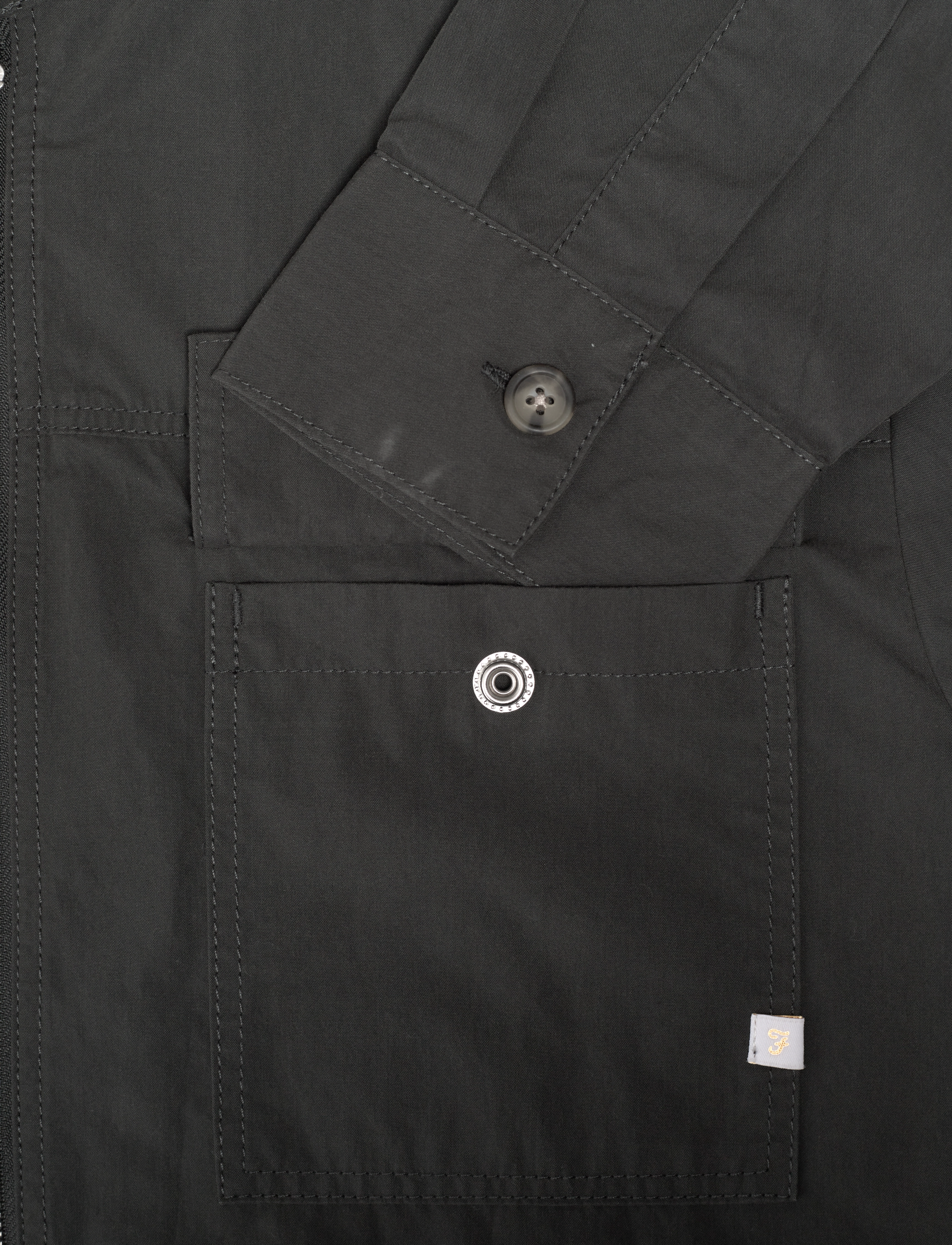 Farah - GOTO LS ZIPPED SHIRT - washed black - 4