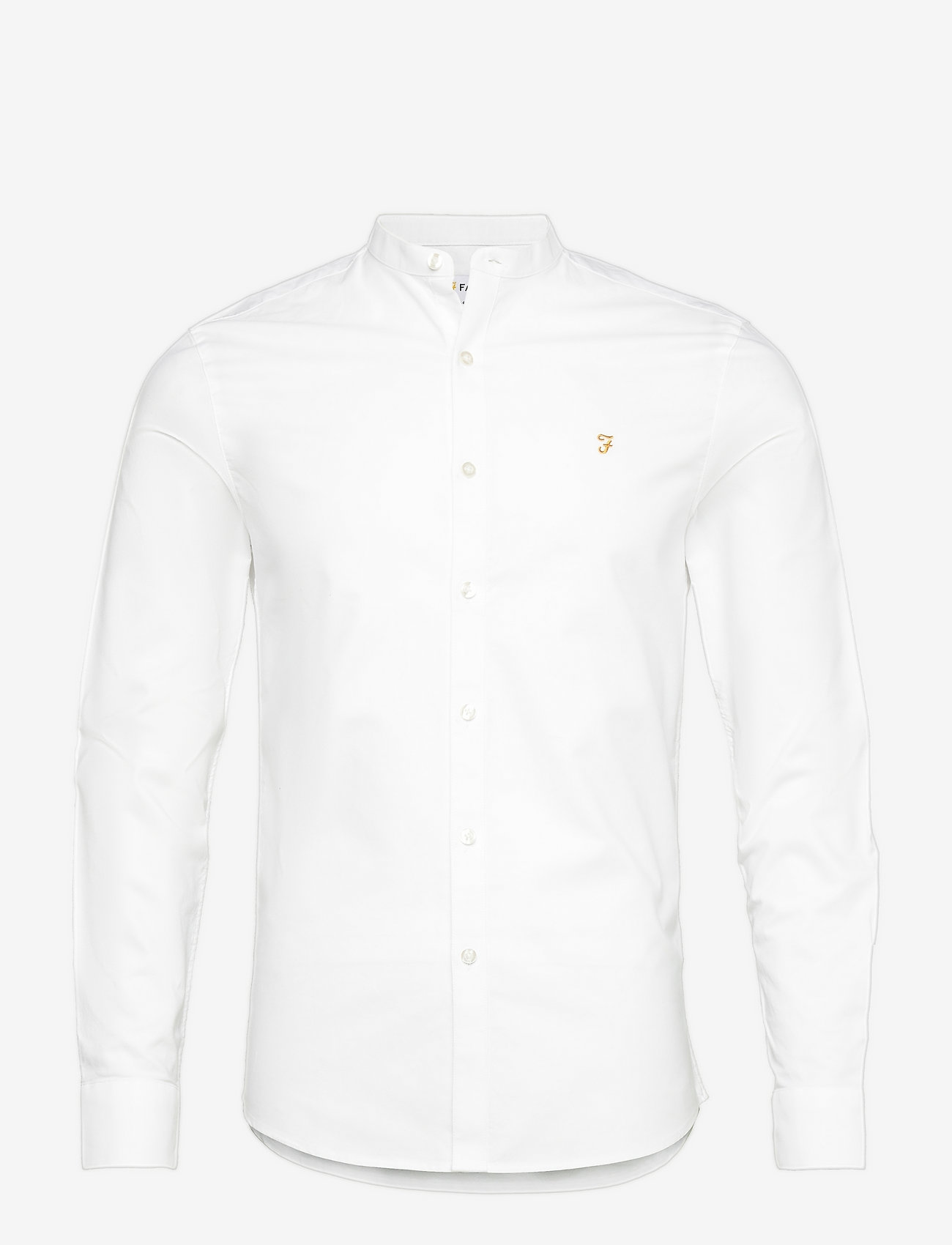 Farah - BREWER LS GDAD - laisvalaikio marškiniai - white - 0