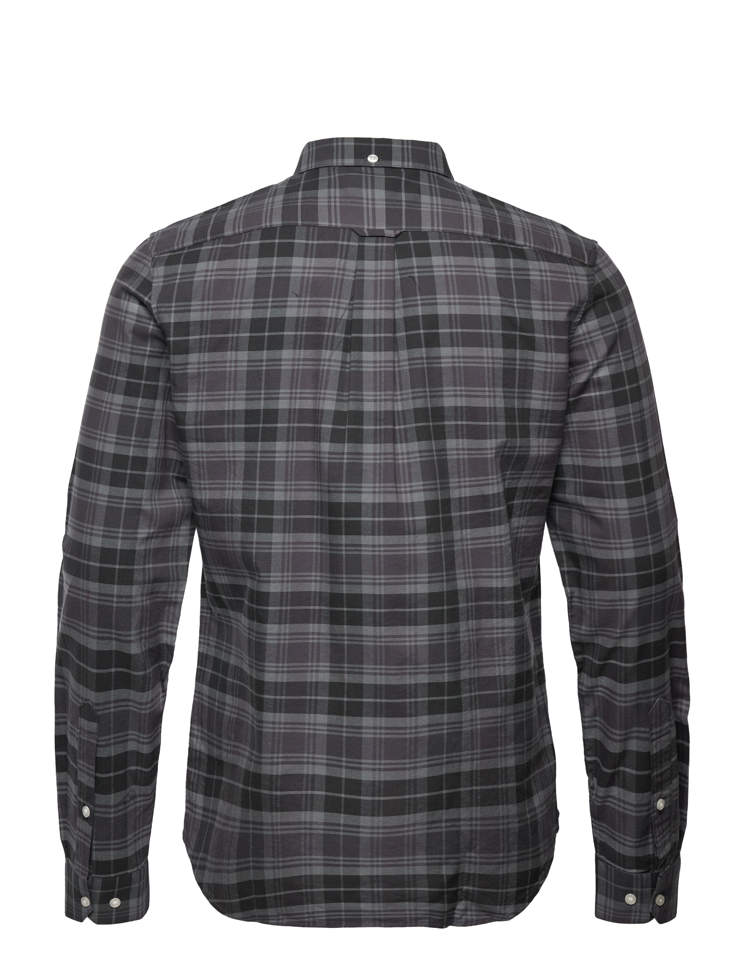 Farah - BREWER CHECK LS BD - battleship grey - 1