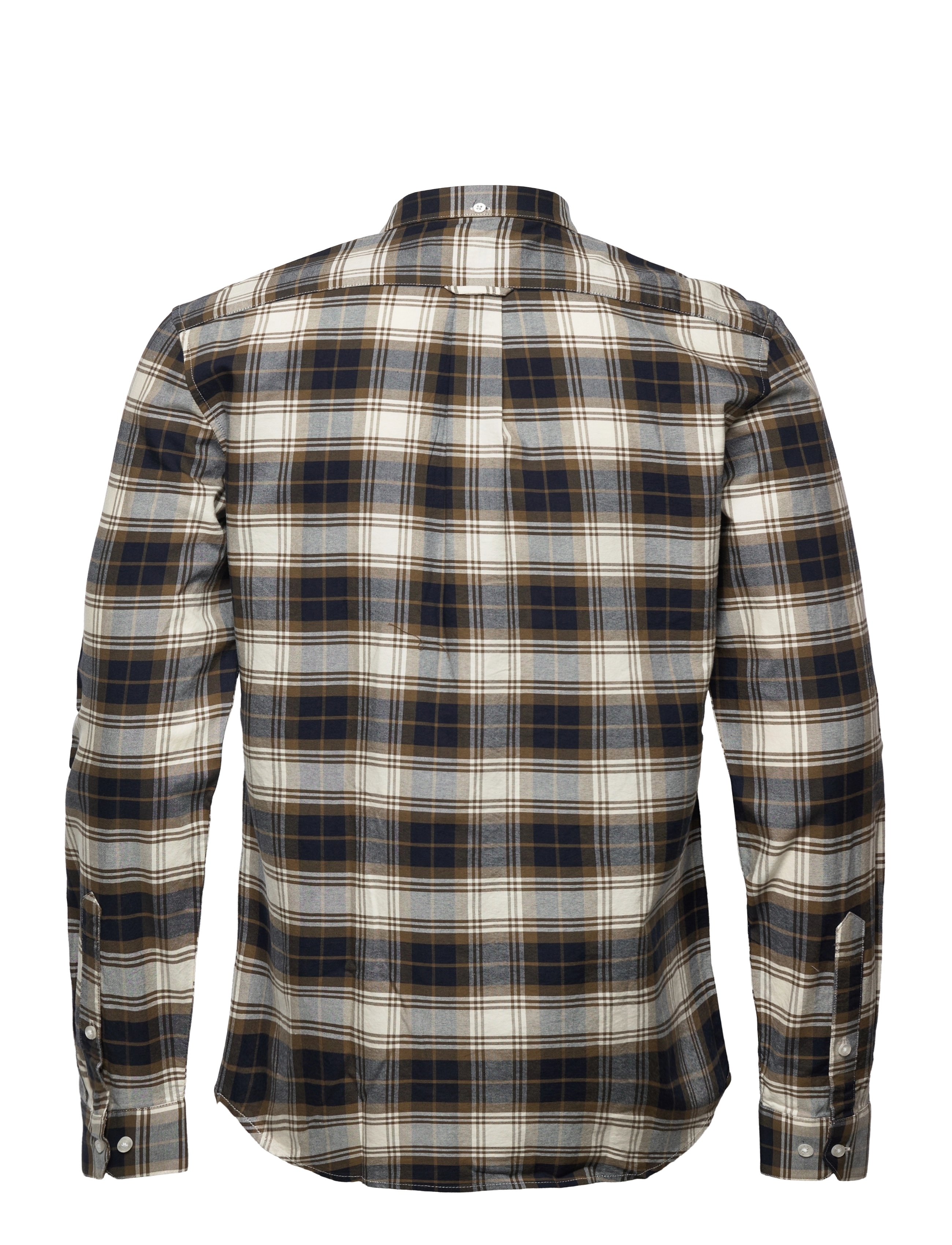 Farah - BREWER CHECK LS BD - green khaki - 1