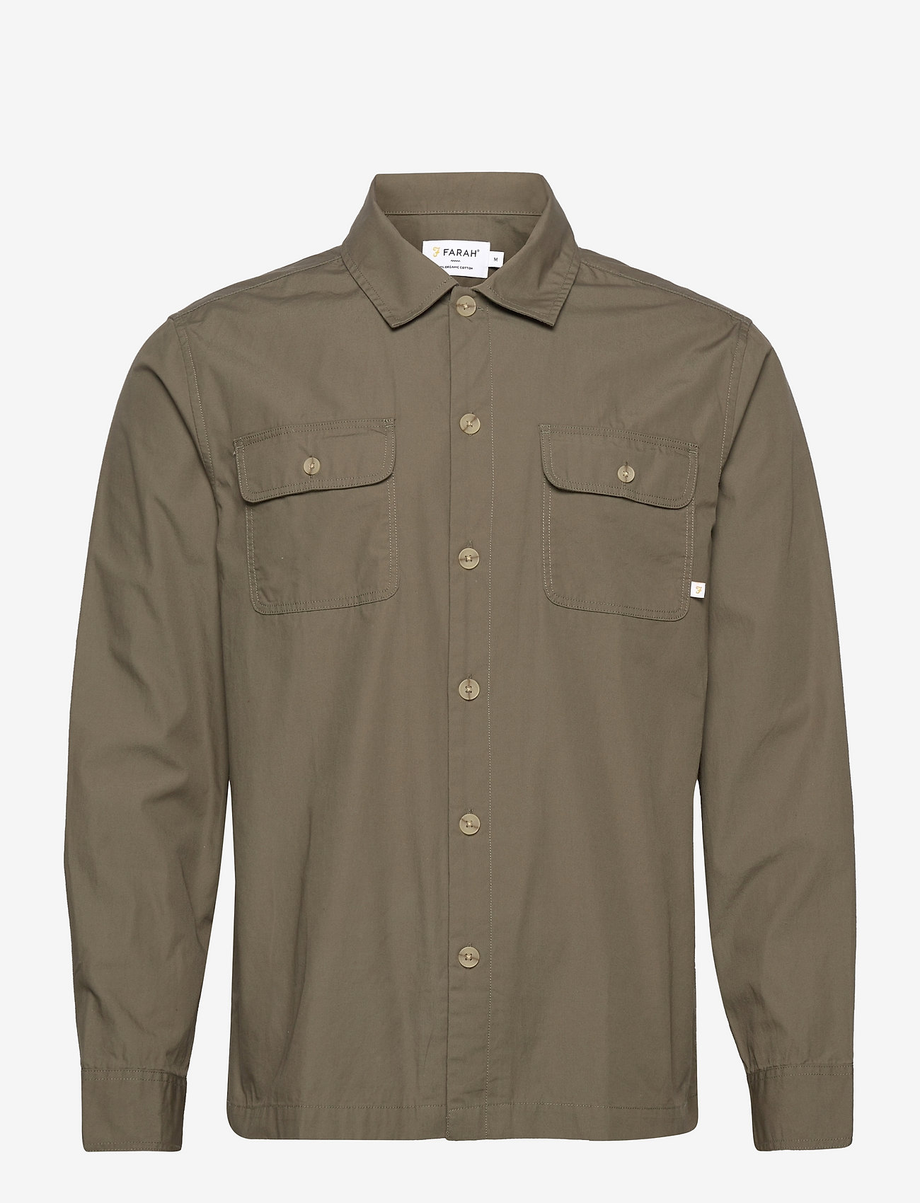 Farah - ROCKFIELD LS POPLIN - basic skjorter - vintage green - 0