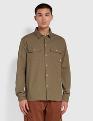 Farah - ROCKFIELD LS POPLIN - basic skjorter - vintage green - 2