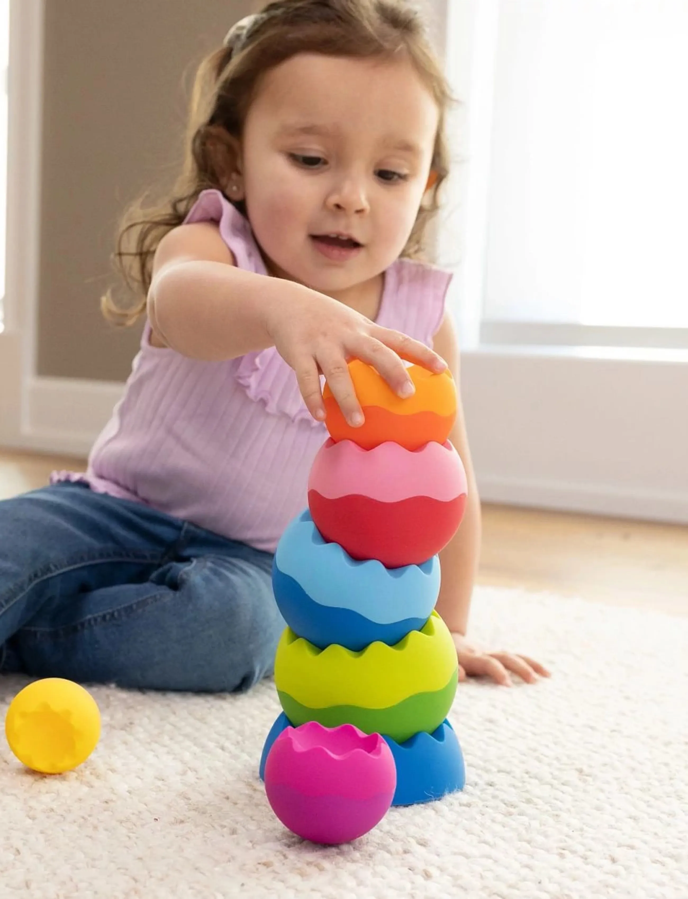 Fat Brain Toys - Fat Brain Tobbles Neo - stapelbare blokk - multi - 2
