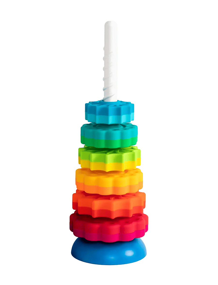 Fat Brain Toys - Fat Brain Spin Again - staflanlegir kubbar - multi - 1