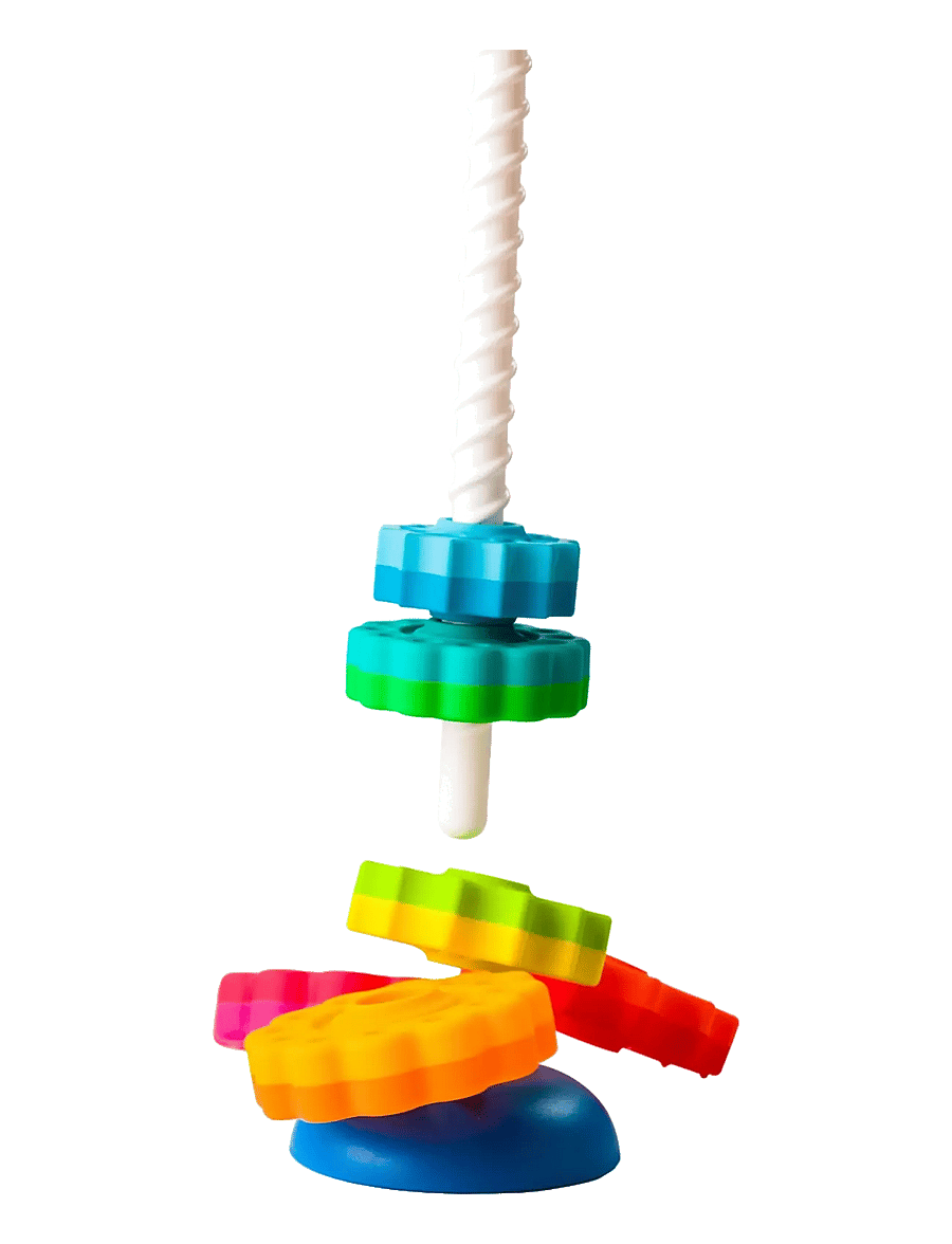 Fat Brain Toys - Fat Brain Spin Again - staflanlegir kubbar - multi - 2