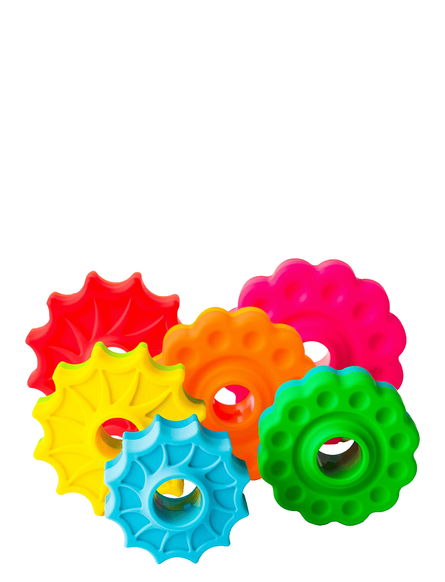 Fat Brain Toys - Fat Brain Spin Again - staflanlegir kubbar - multi - 3