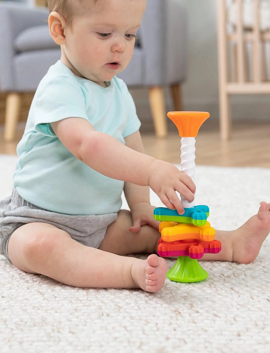 Fat Brain Toys - Fat Brain Mini Spinny - interaktivt legetøj - multi - 0