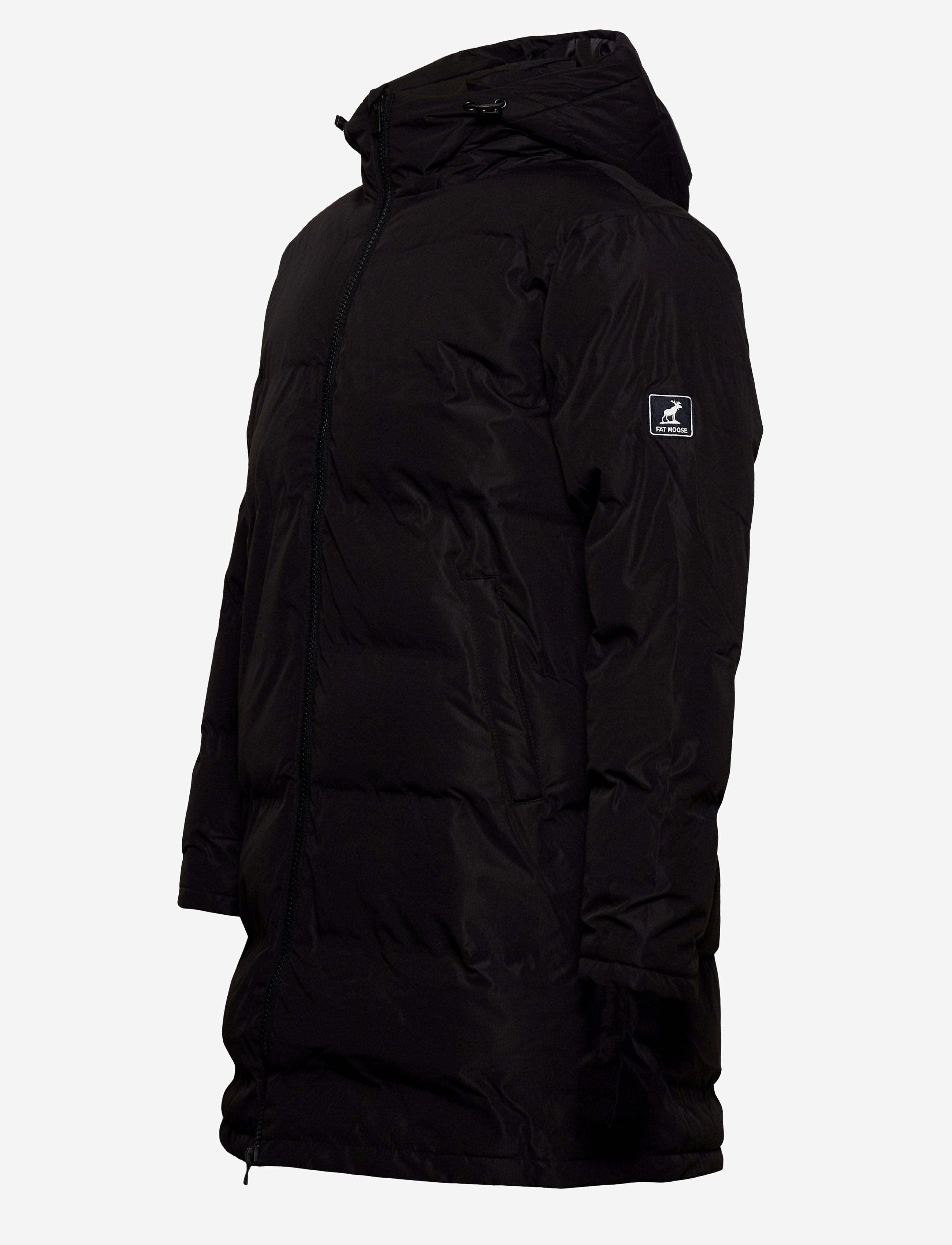 Fat Moose - Birk Long Jacket - vinterjakker - black - 4
