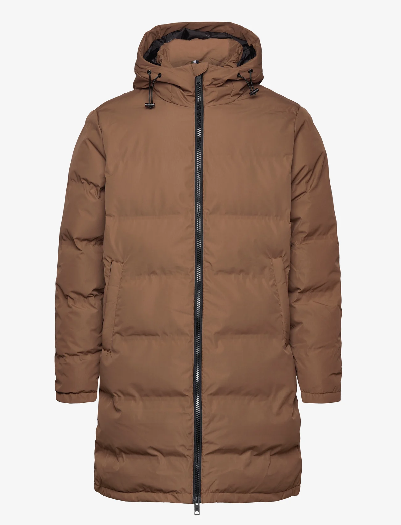 Fat Moose - Birk Long Jacket - winter jackets - dark brown - 0