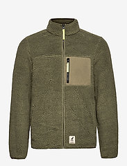 Fat Moose - Hugh Fleece Jacket - mid layer jackets - beetle green - 0