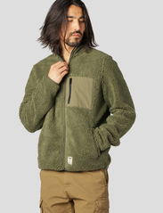Fat Moose - Hugh Fleece Jacket - mid layer jackets - beetle green - 2
