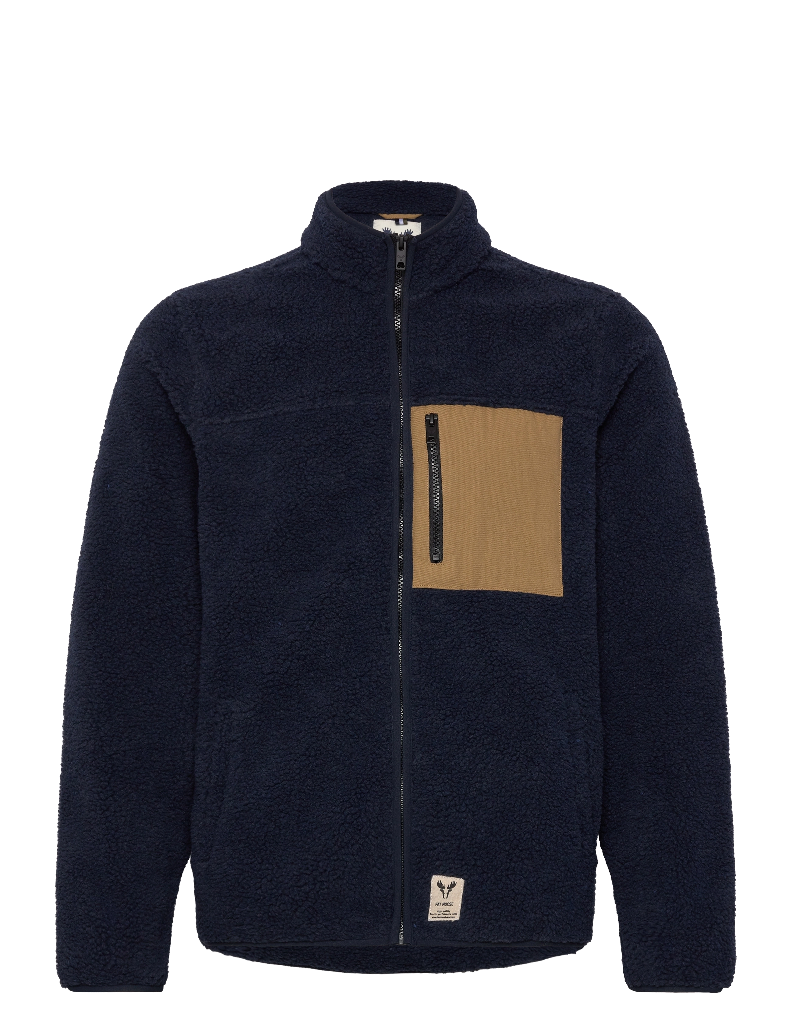 Hugh Fleece Jacket - NAVY