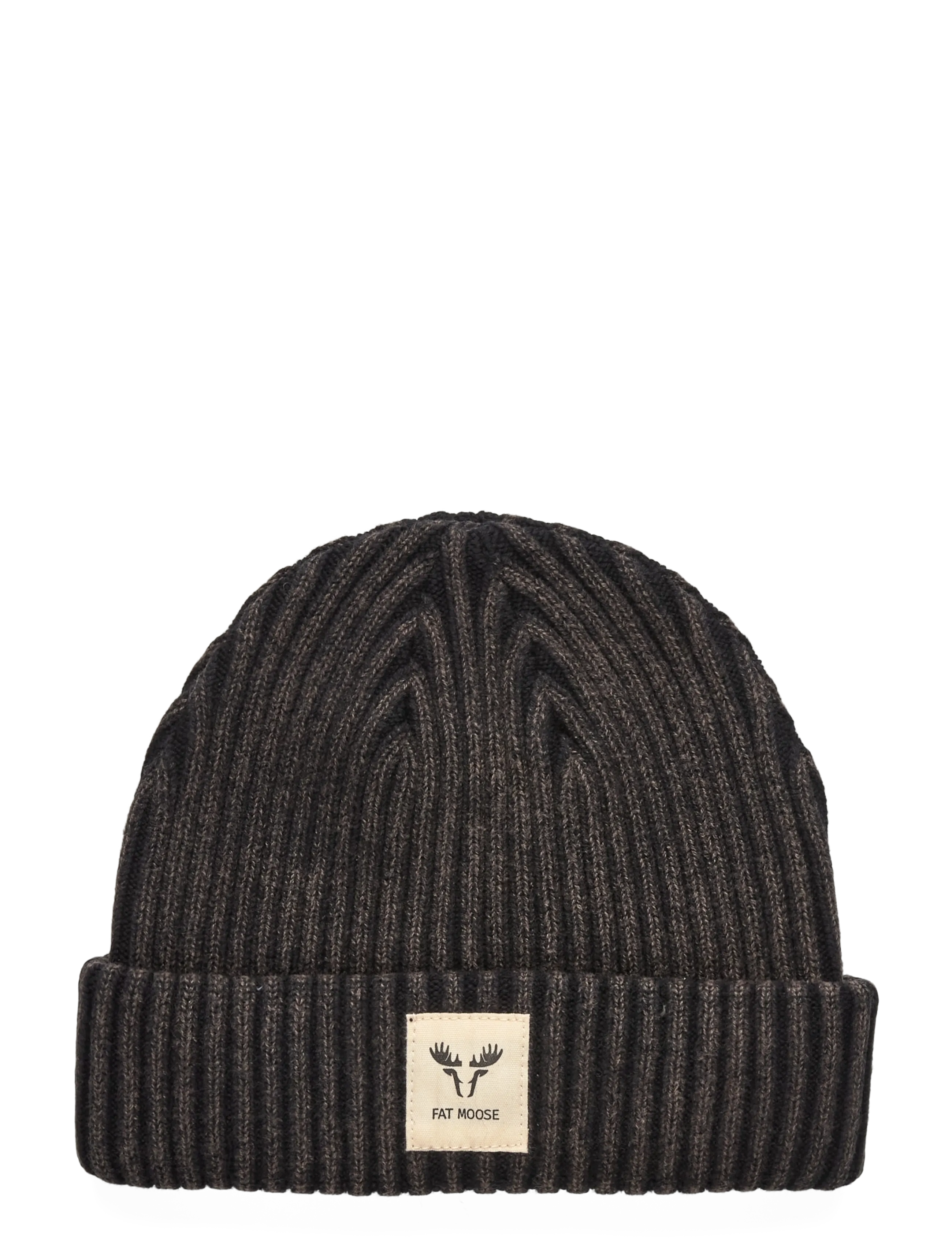 Fat Moose Beanie, One Size, Headwear, Schwarz - Beanies, Männerswear