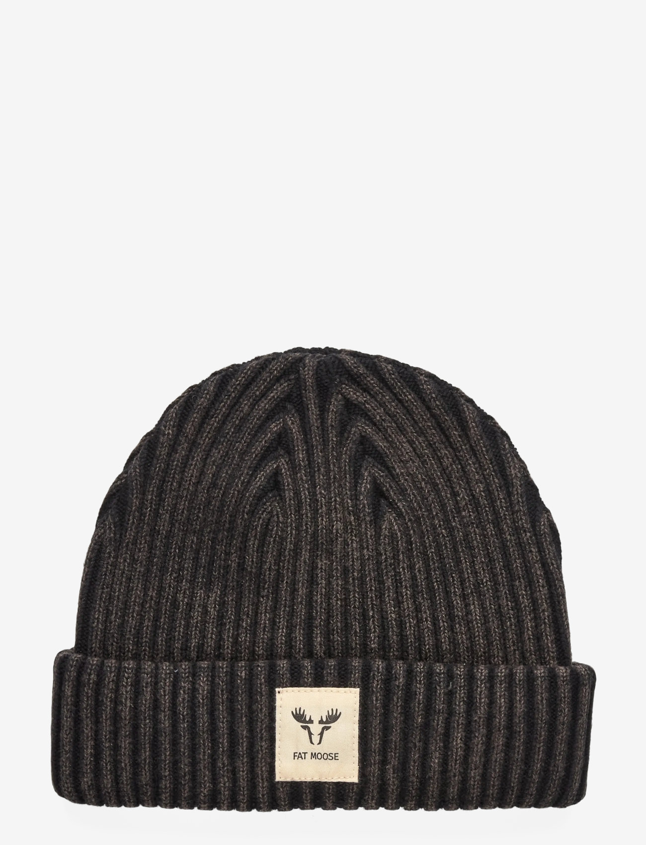 Fat Moose - Fat Beanie - kollektioner - washed black - 0