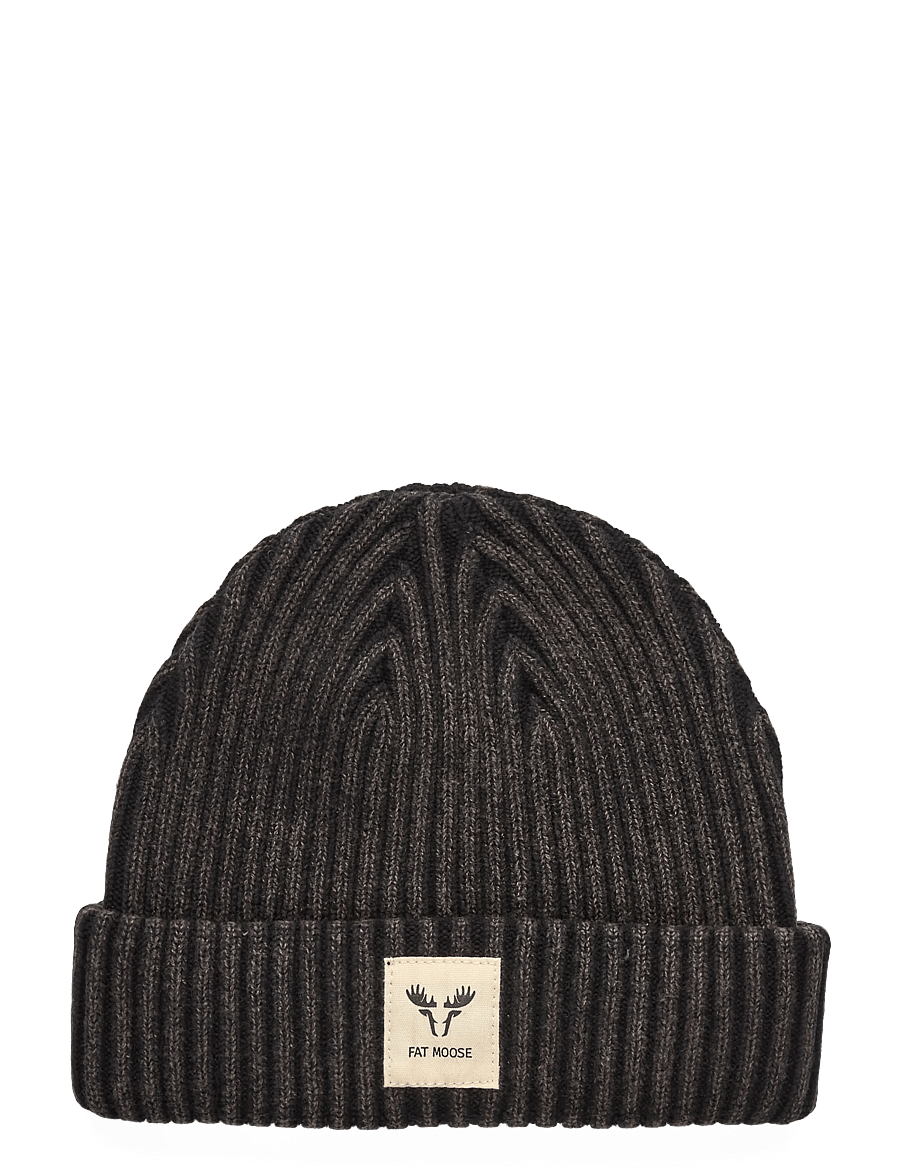 Fat Moose - Fat Beanie - kollektionen - washed black - 0