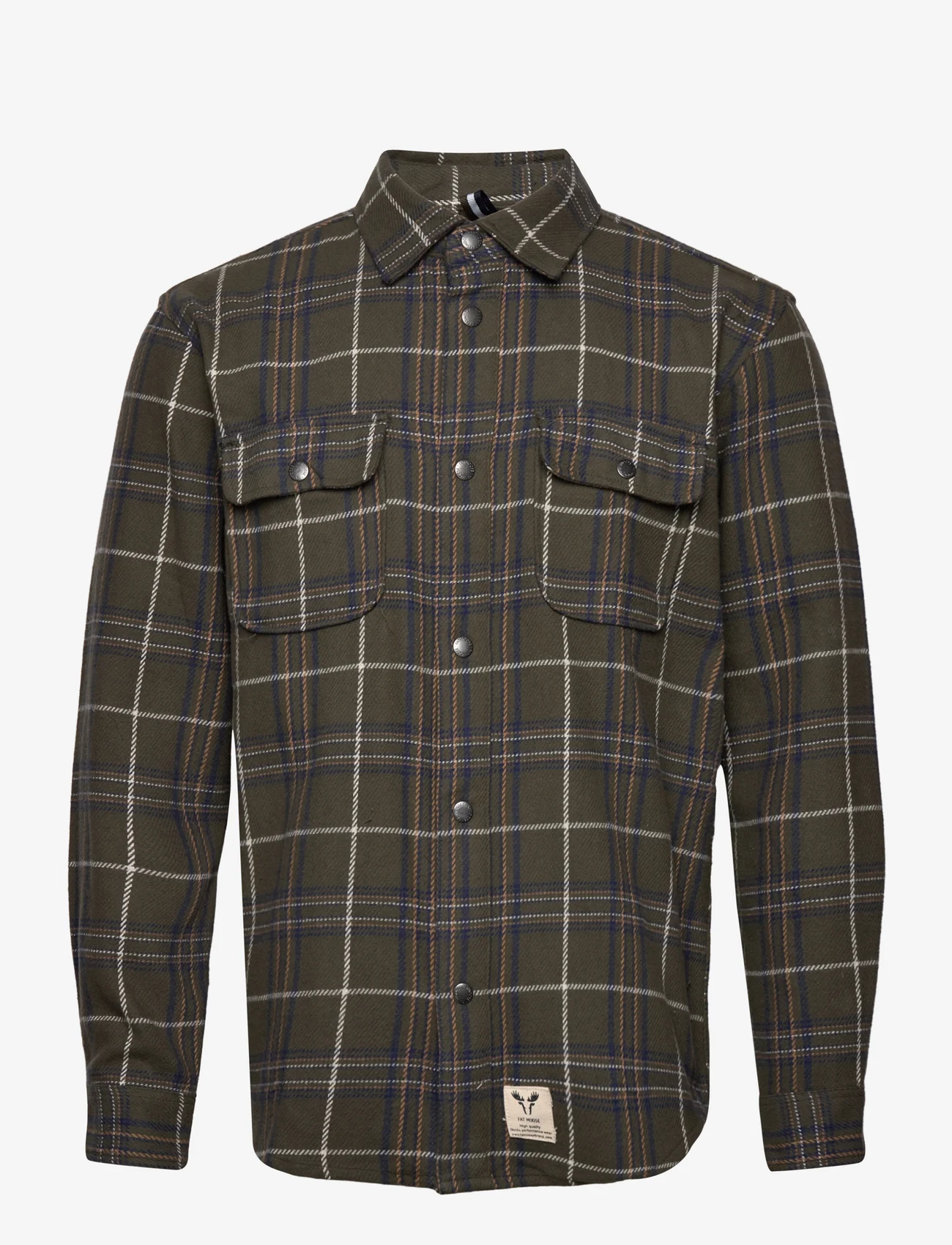 Fat Moose - Adrian New Shirt - heren - army check - 0