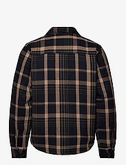 Fat Moose - Connor Quilt Overshirt - heren - navy checked - 1